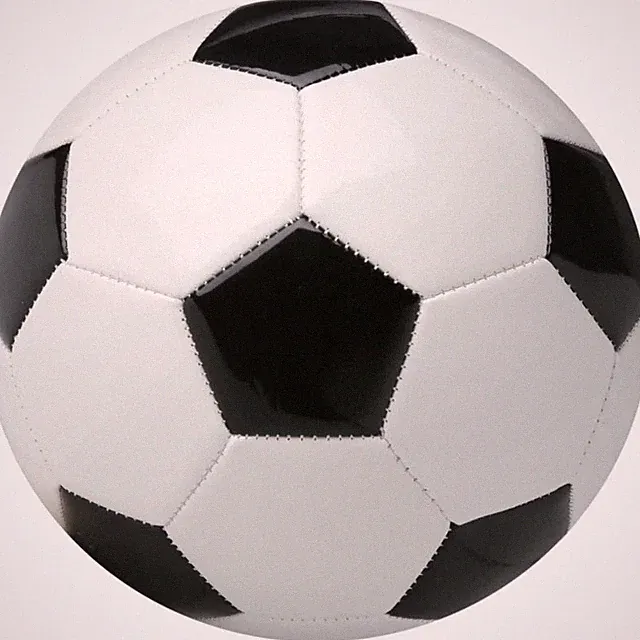Soccer Ball Size 2 3 4 5 with Pump and Needle Classic White Black Thick PU