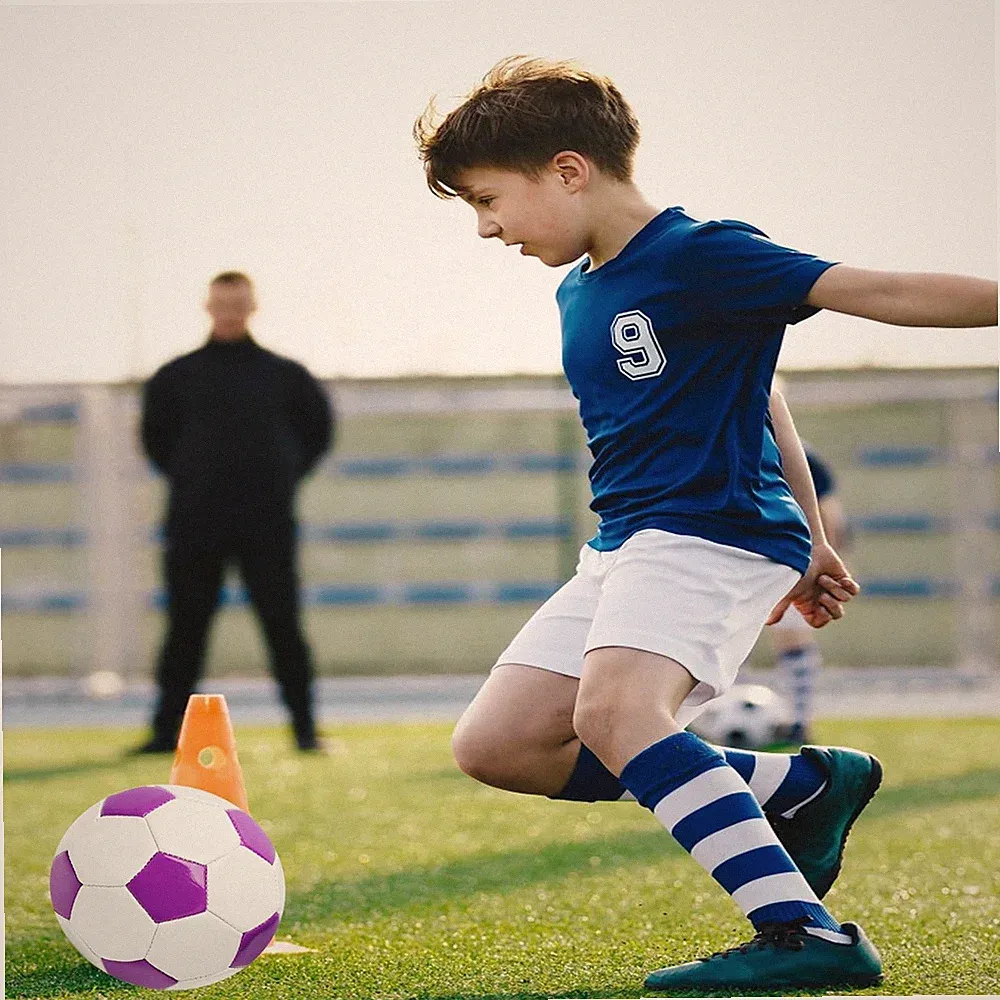 Soccer Ball Size 3,4,5 Practice Training Gift Boys Girls Kid Come with Assort...