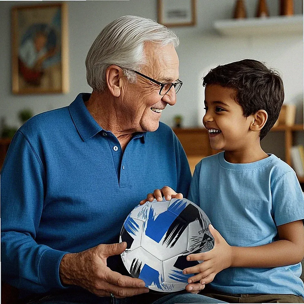 Soccer Ball Size 3 4 5 Soft Leather anti Explosion Practice Training Boys Gir...