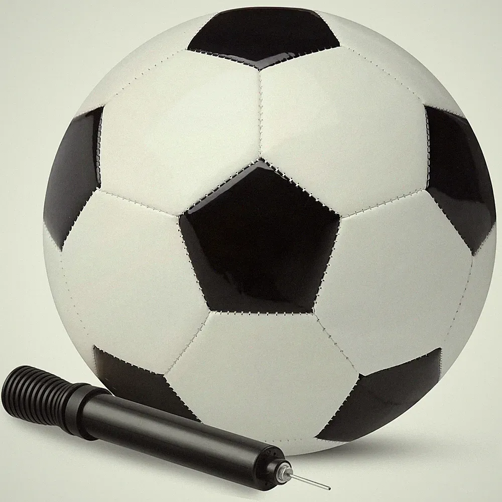 Soccer Ball Size 5 - (1-Pack or 4-Pack) - PVC Leather Cover - Official Size & We