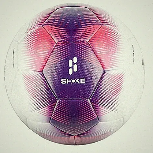 Soccer Ball Size 5 Official Size Single Ball Purple Red(Deflate Single Ball)