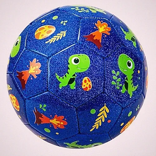 Soccer Ball Size Size 3 Size 4 For Toddlers Kids Ages 1-3 3-8 8 2 Blue Dinosaur