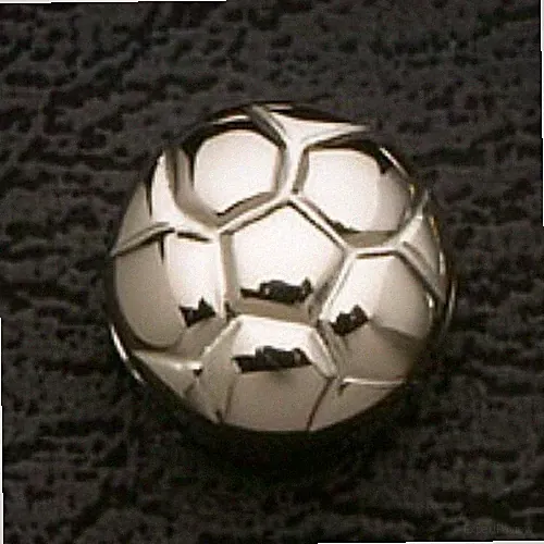 Soccer Ball Stainless Steel Metal Loose Bead Charm Fit European Bracelets Silver