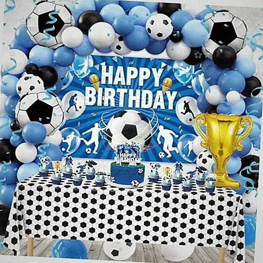 Soccer Birthday Party Decorations, 97Pcs Soccer Party Decorations with
