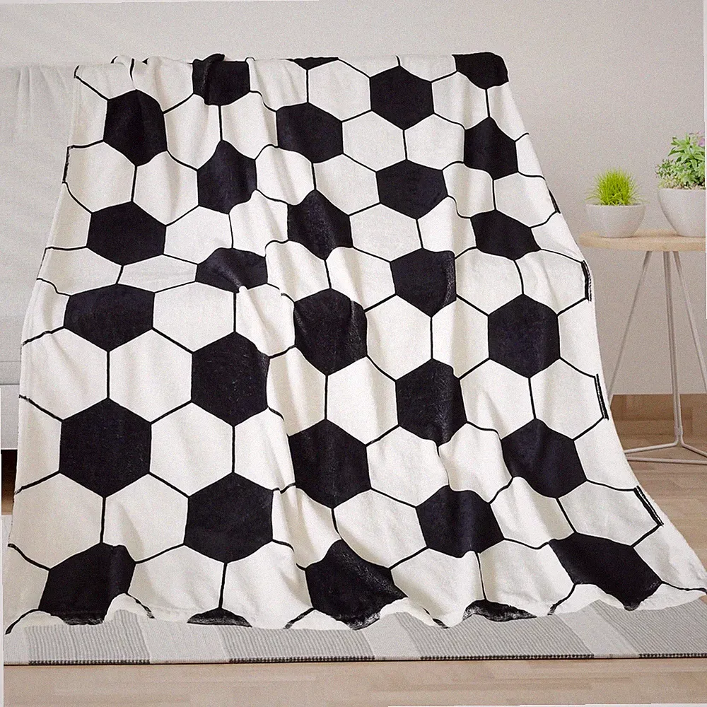 Soccer Blanket Soccer Gifts for Boys Girls 8-12 Team Coach Gifts Sport Throw...