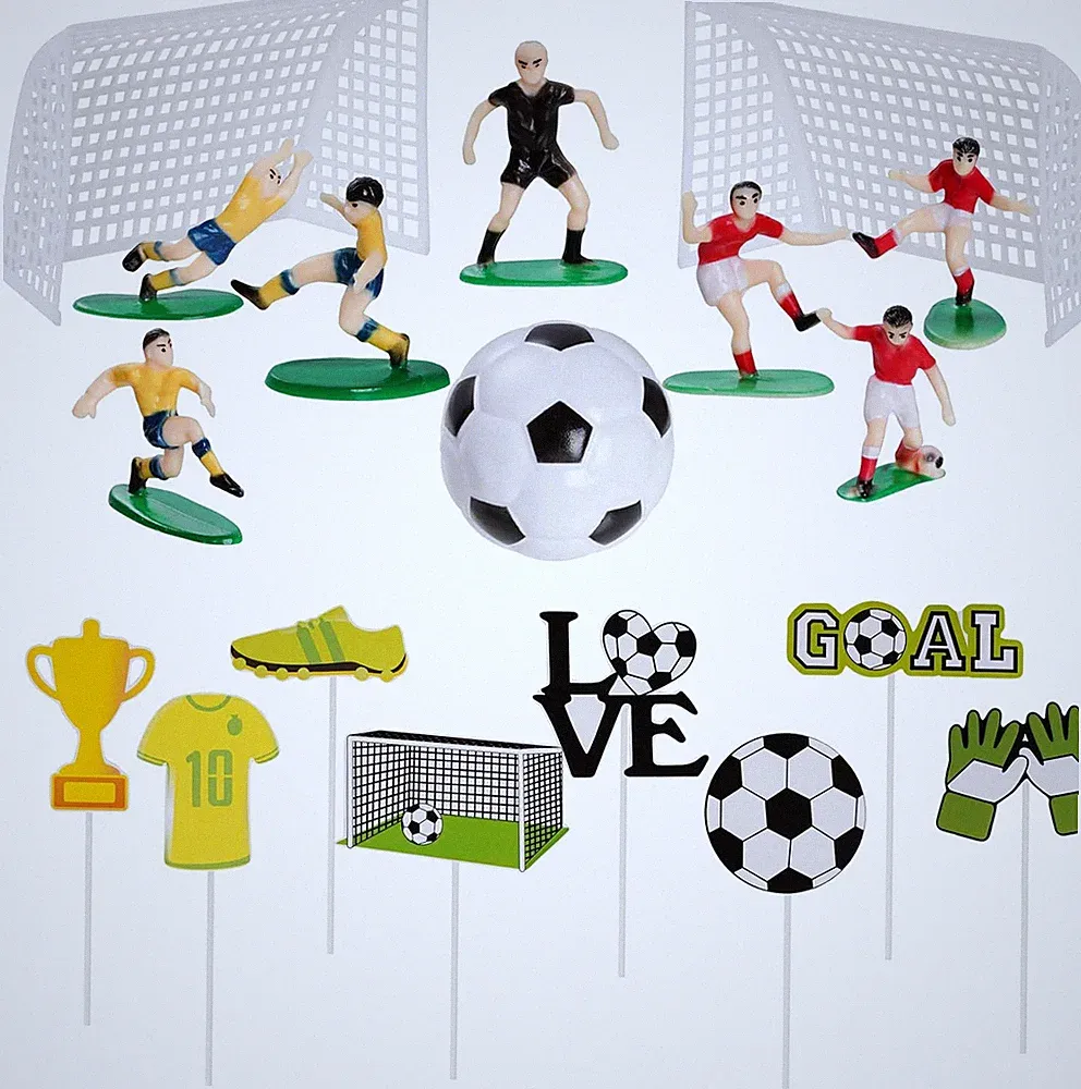 Soccer Cake Topper Decoration for Soccer Birthday Party Decorations