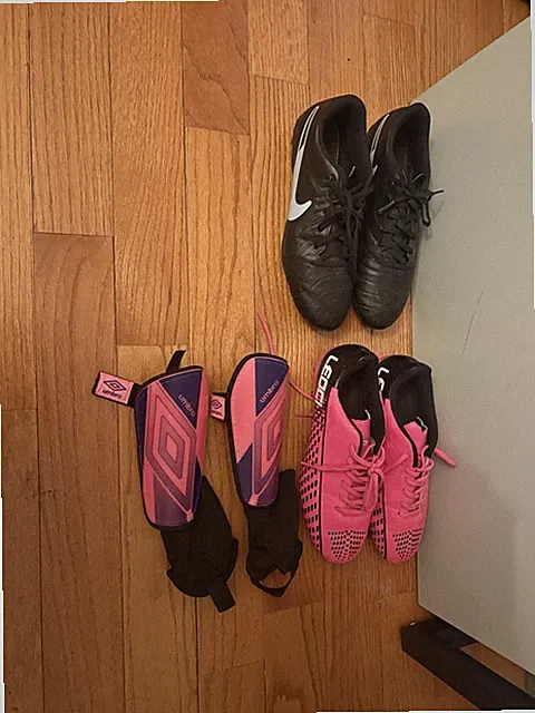 Soccer Cleats And Shinguards