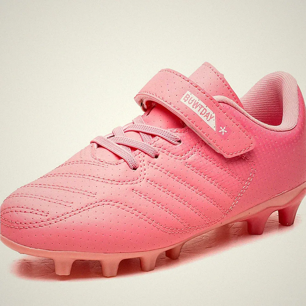 Soccer Cleats Boys Girls Athletic Outdoor Firm Ground Youth Football Shoes(Li...