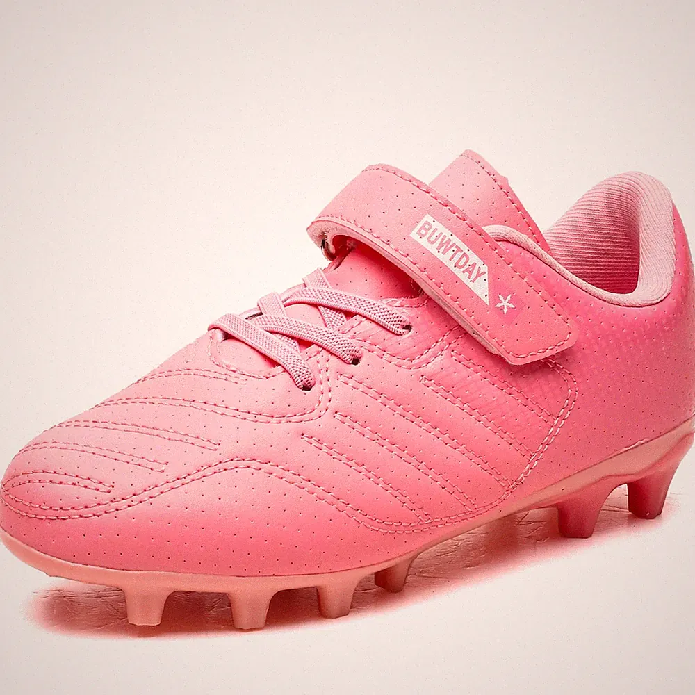 Soccer Cleats Boys Girls Athletic Outdoor Firm Ground Youth Football Shoes(Li...