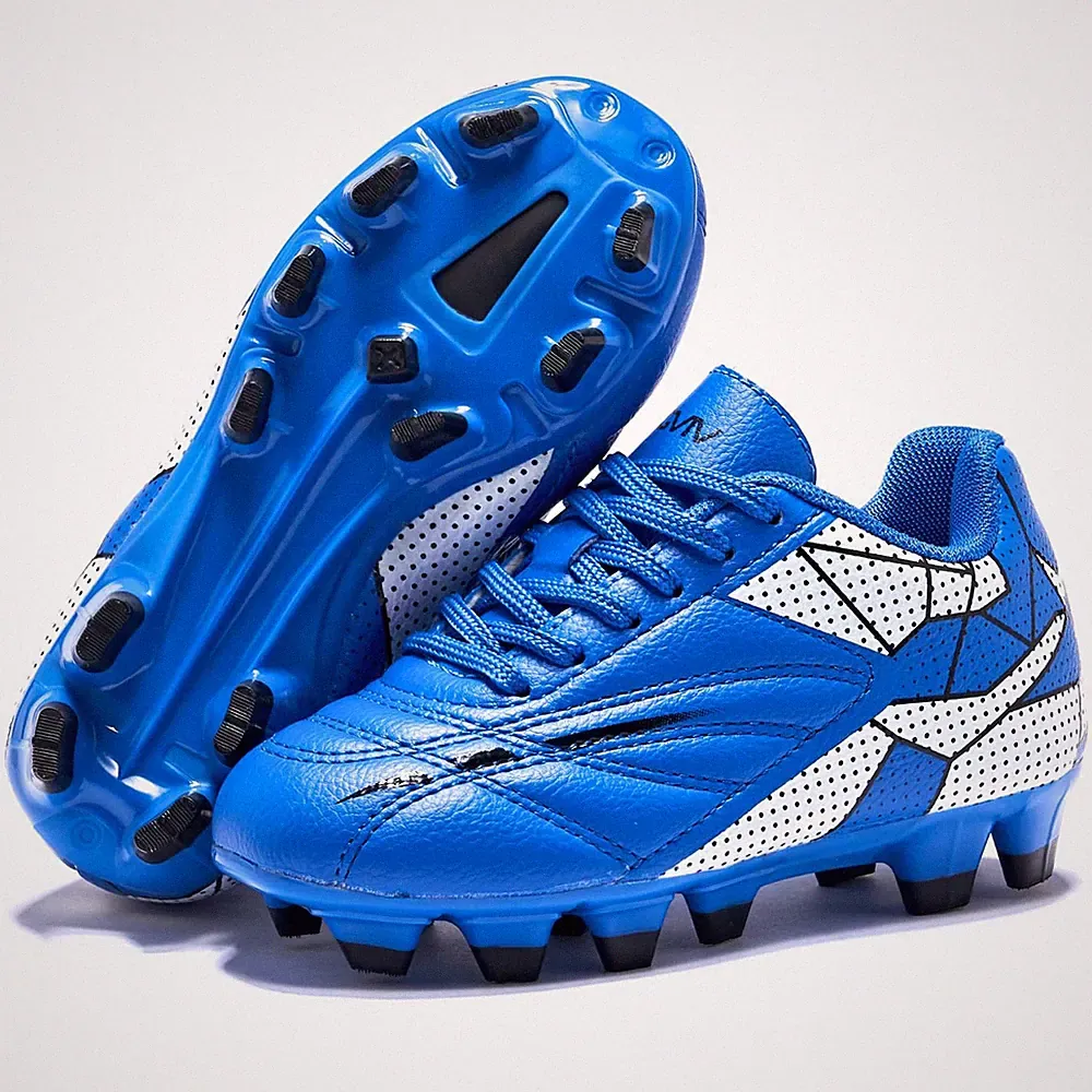 Soccer Cleats for and Little , FG Lace Up Soccer Shoes, Firm Ground Outsoles...
