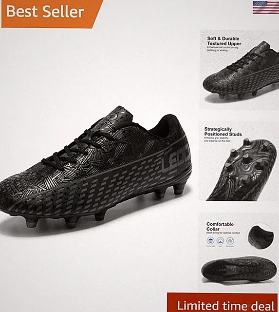 Soccer Cleats for Men's and Women's Outdoor Unisex Football Shoes Firm Rugby...