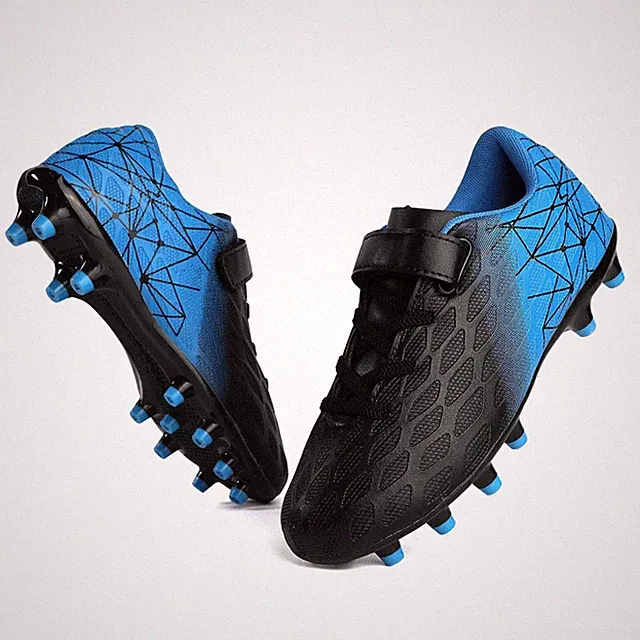 Soccer Cleats, Kids Firm Ground Football Shoes, Boys Girls Athletic Outdoor (...