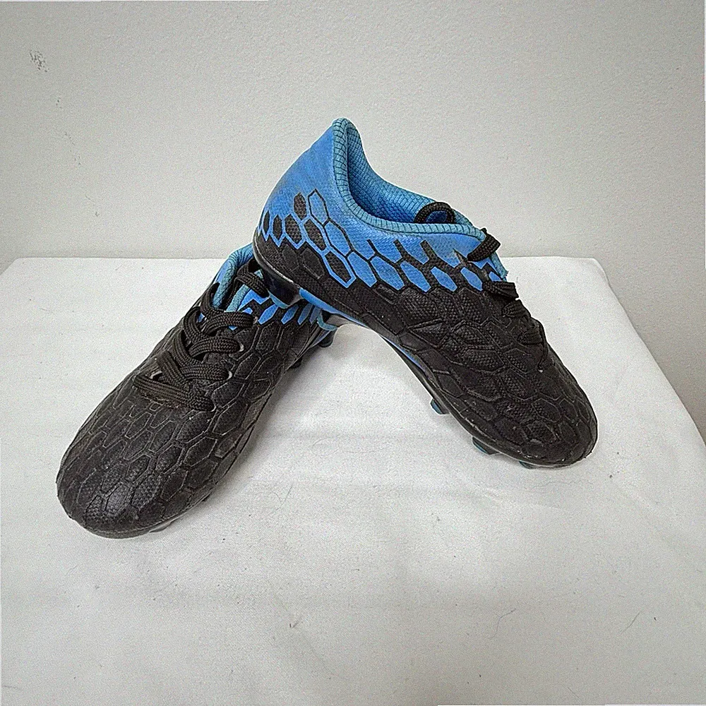 Soccer Cleats Kids/Toddler Size 10 Blue And Black