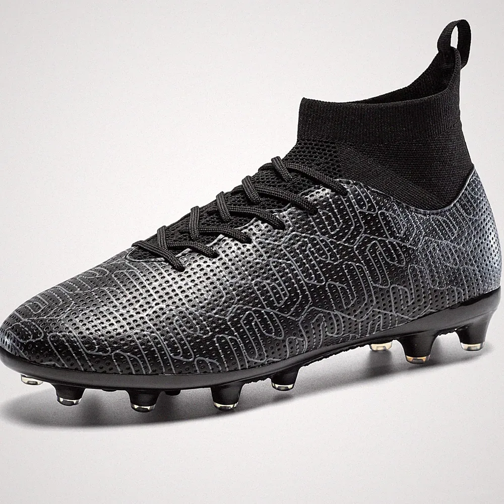 Soccer Cleats Mens High-Top Football Shoes Lightweight Professional Training...