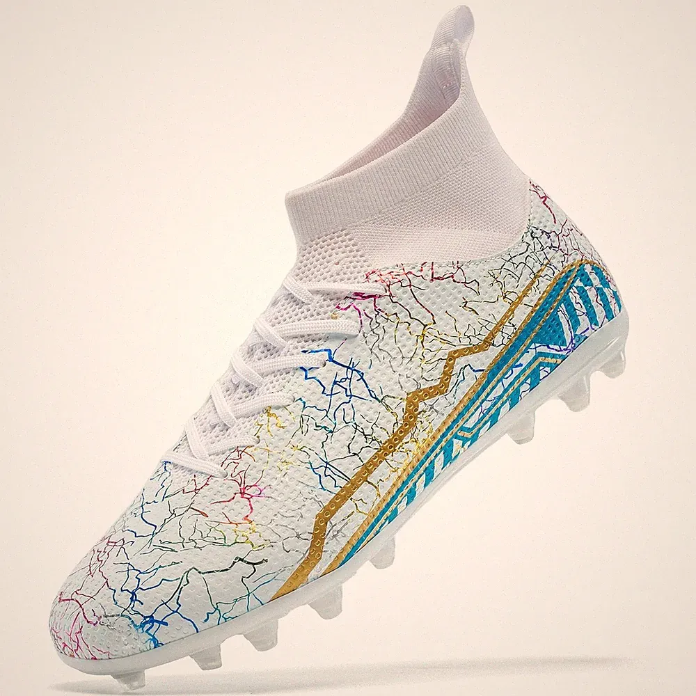 Soccer Cleats Mens High Tops Football Cleats Professional Athletic | soft bre...