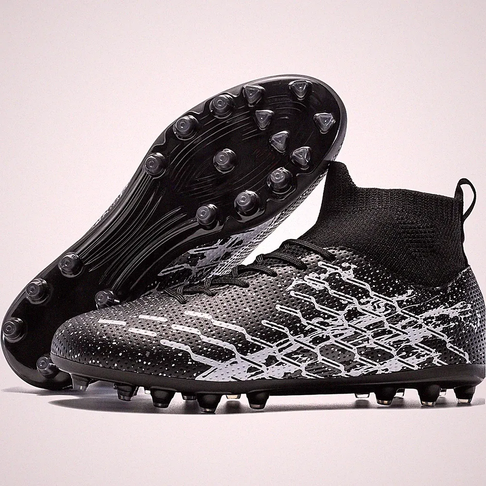 Soccer Cleats Mens Womens Football Shoes Lightweight No-Tie Lacing Multi Surf...
