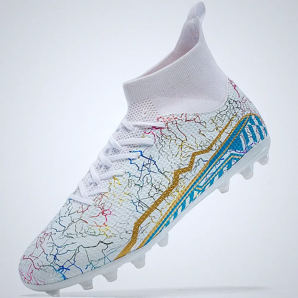 Soccer Cleats Mens Youth Turf Soccer Shoes High Tops Football Cleats Professi...
