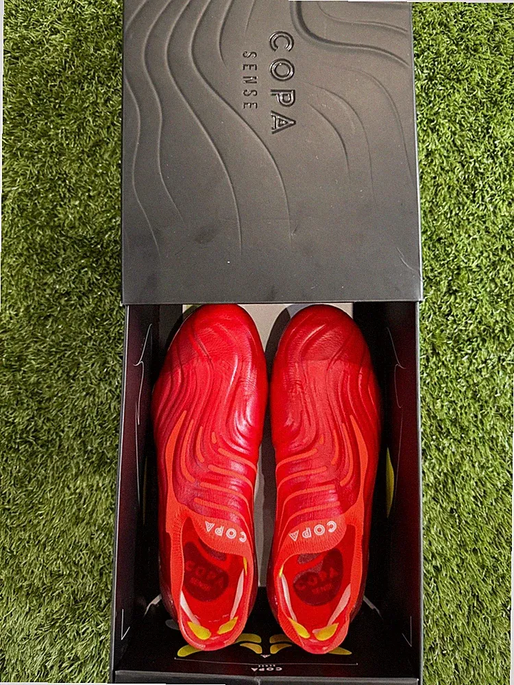 soccer cleats size 5 adidas Copa Sense+ FG — Solar Red — Size US 5 — Brand new