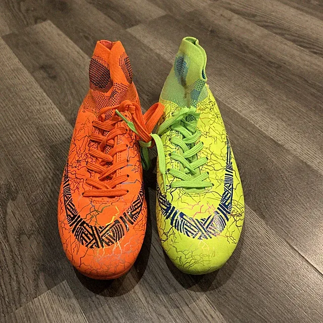 Soccer Cleats - Sprintframe - Orange/Green Neon - Size 40