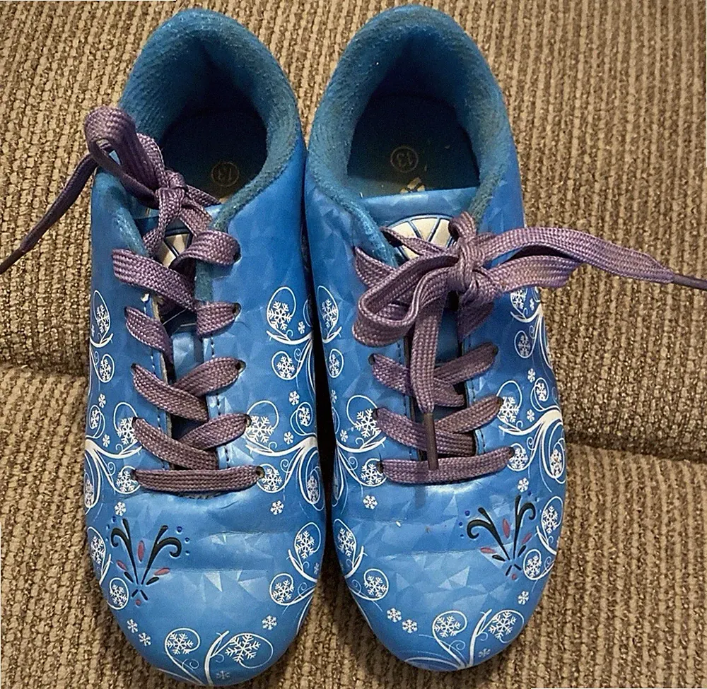Soccer Cleats Vizari Frost FG Youth Blue Sz 13 Kid's Shoes Girl's Frozen EUC