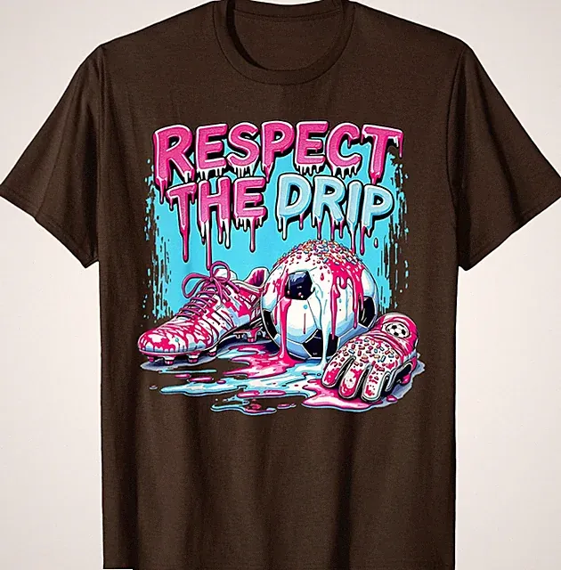 Soccer Cream Sprinkles Respect The Drip Cool Unisex T-Shirt