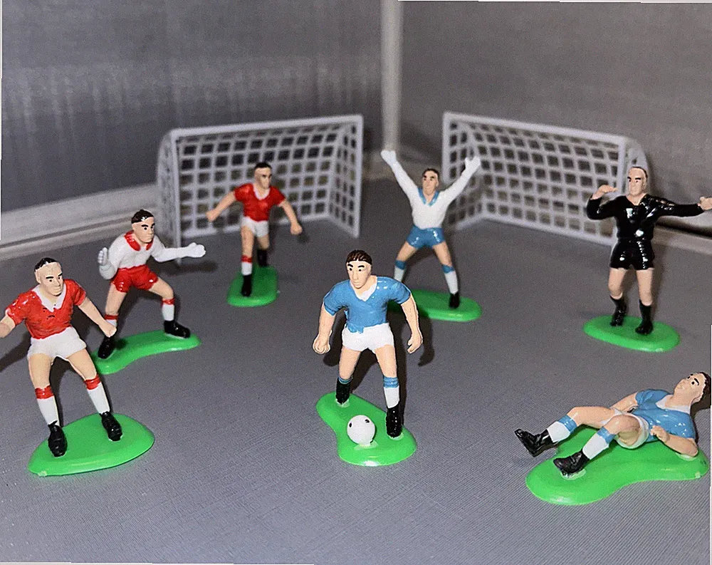SOCCER Football 9 Pcs Birthday Cake Topper Set Decoration Cakes WILTON 2311-9002