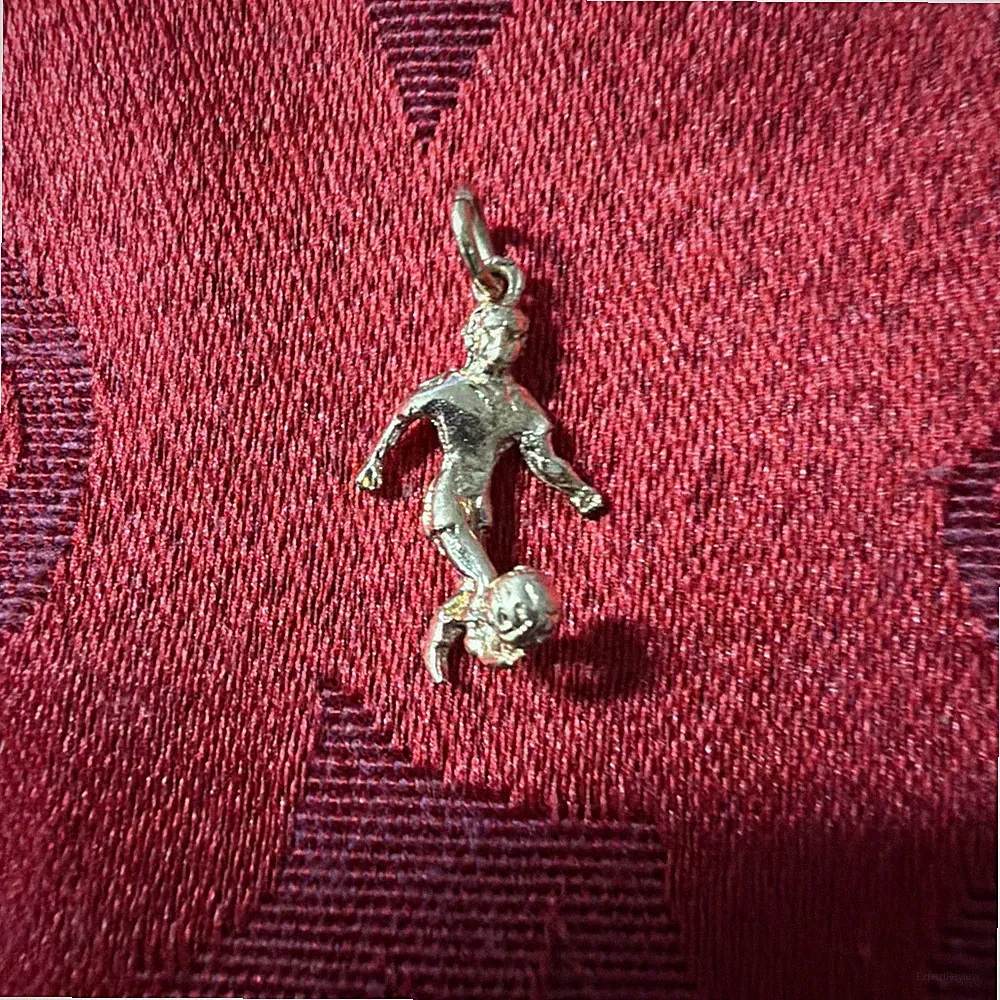 Soccer/Futbol Player Charm 14k Yellow Gold