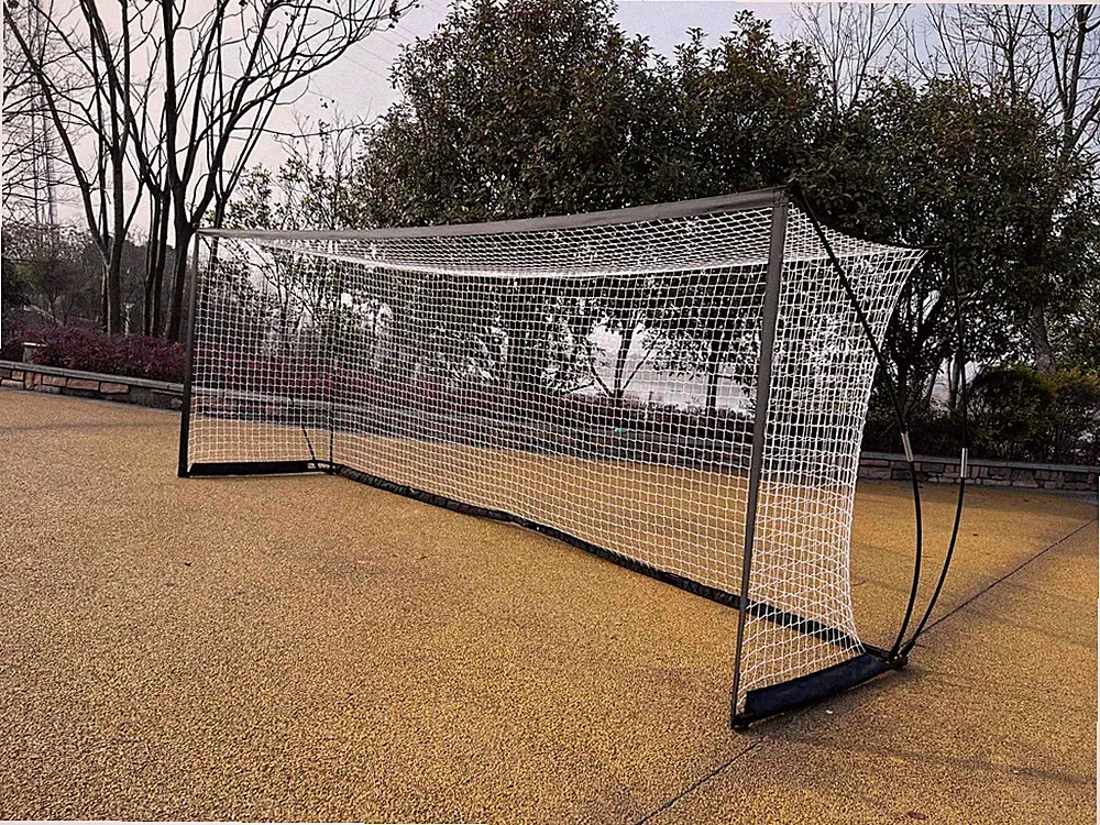 Soccer Goal 12'x6' Portable Soccer Net for Backyard w/Frame & Bag Black
