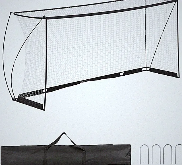 Soccer Goal 12'x6' Set of 2 Portable Soccer Net for Backyard w/Frame & Bag