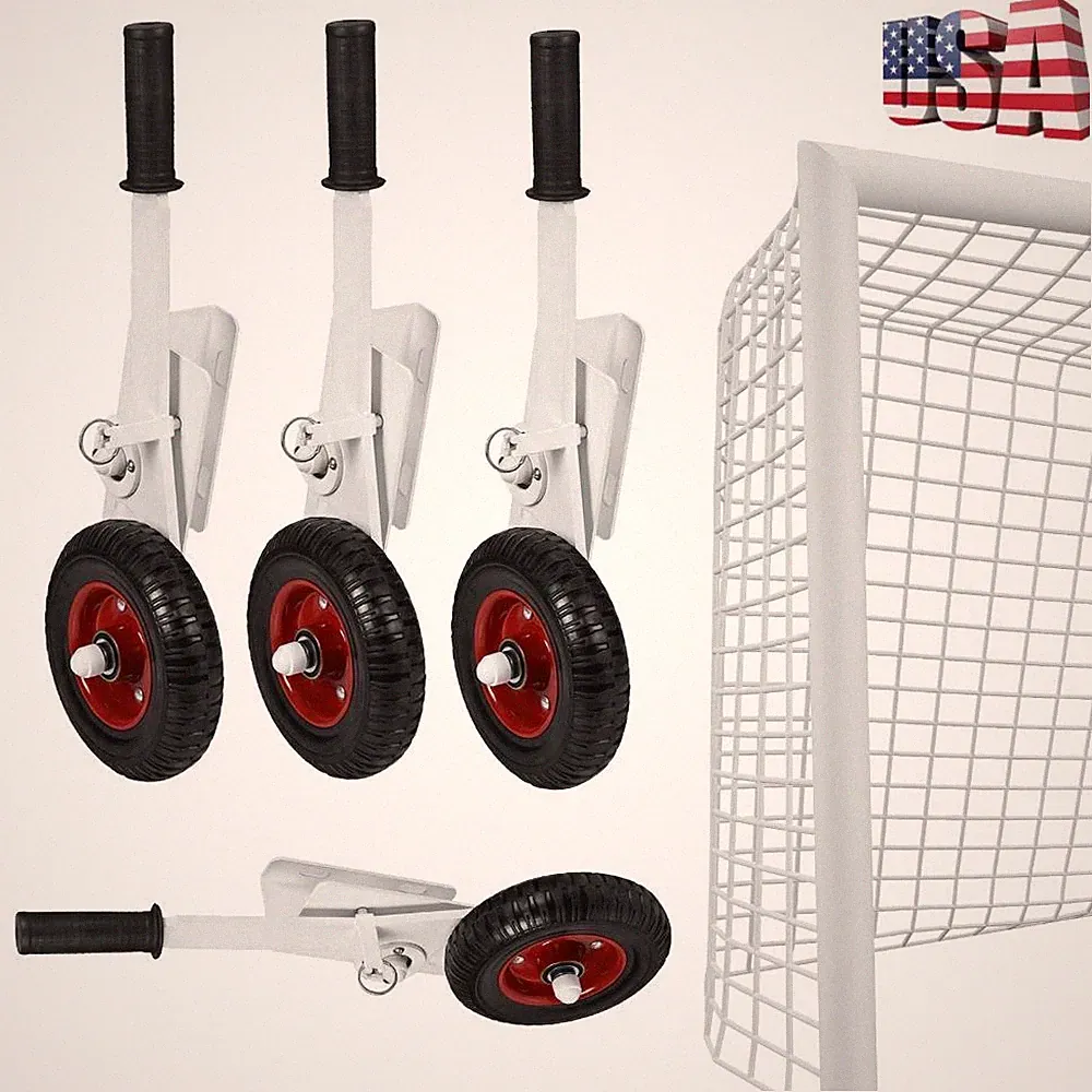 Soccer Goal Dolly Rubber Mobile Chicken Coop Wheel Kit for Rolling/Sliding Gates