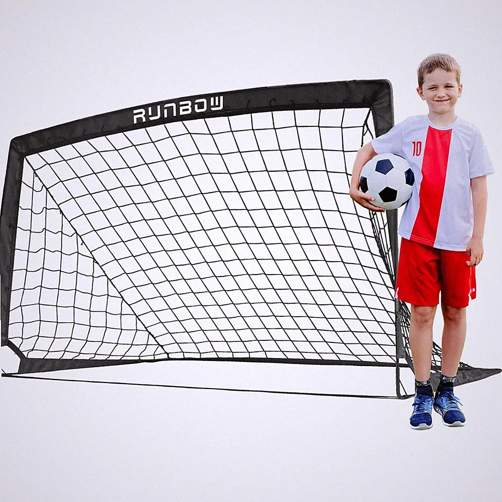 Soccer Goal for Backyard, 5x3 FT Portable Folding Soccer Net with Carry Bag f...
