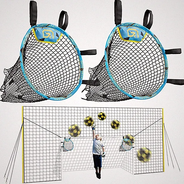 Soccer Goal Junior 3-in-1 Training Rebounder Net Weather Resistant Open Goaaal
