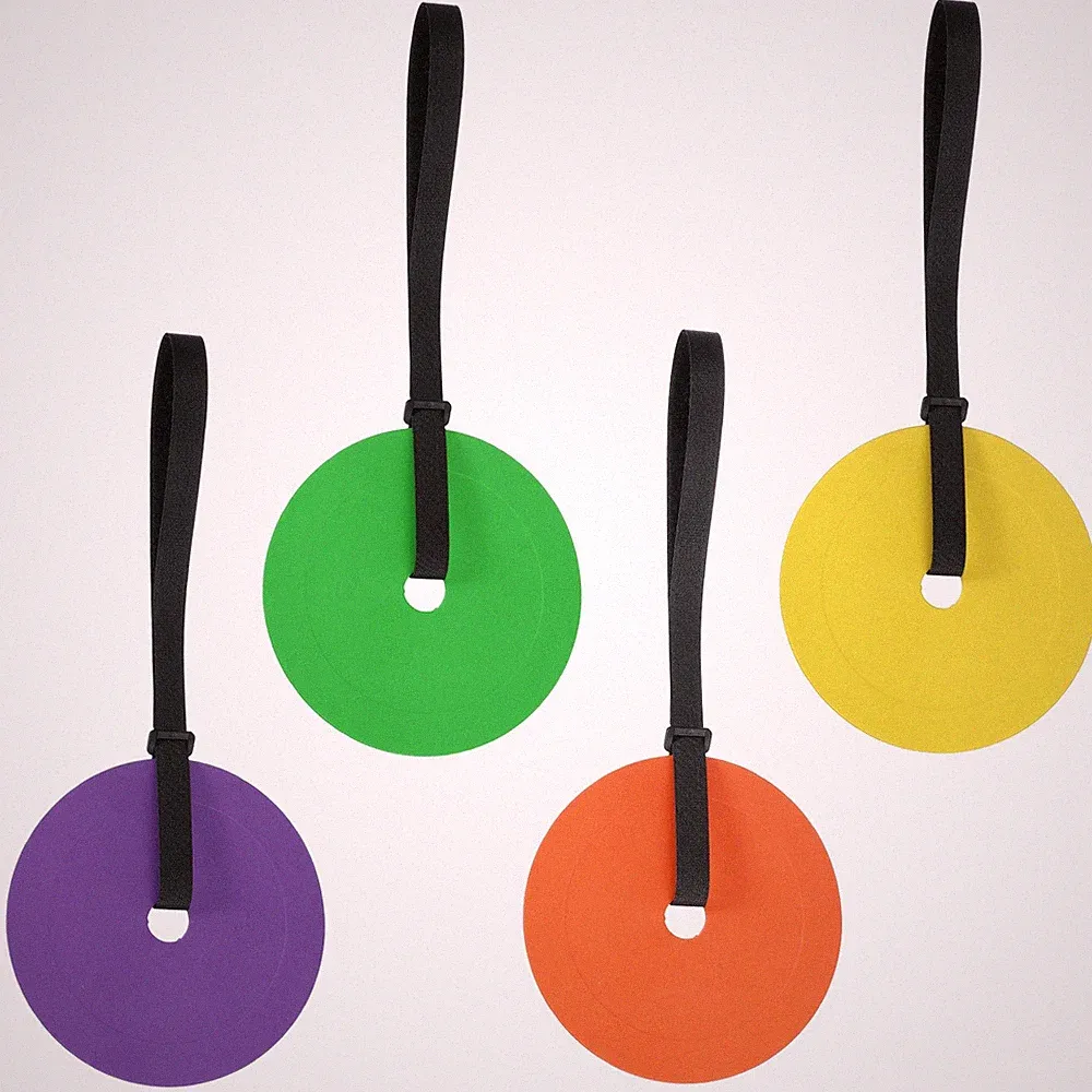 Soccer Goal Target, Hockey Shooting 4 Straps, 4 Pack & Rubber & 4 Colors