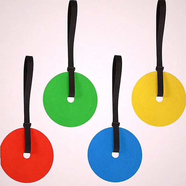 Soccer Goal Target, Hockey Shooting 4 Straps, 4 Pcs & Rubber & 4 Colors