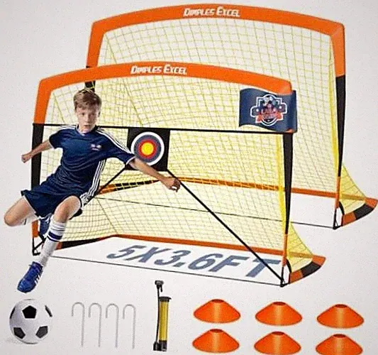 Soccer Goals Kids Net for Backyard 7x5, 5x3.6, 4x3, 3x2.2 FT