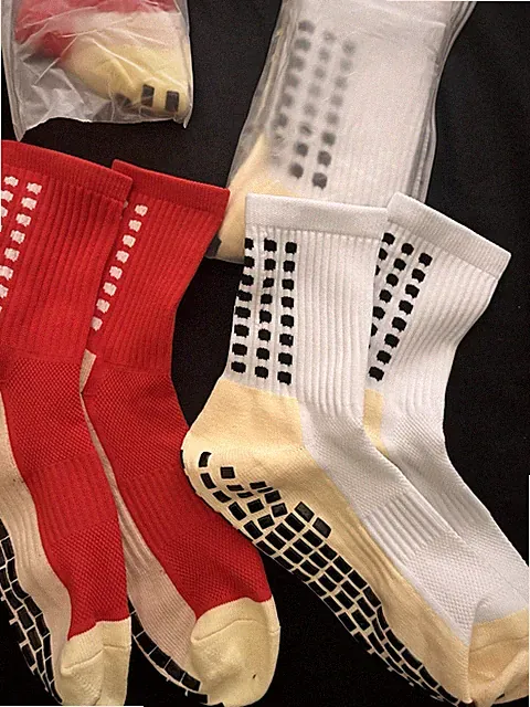 Soccer Grip Socks Mid Calf/Crew Cushion Sizes 6-11🧦