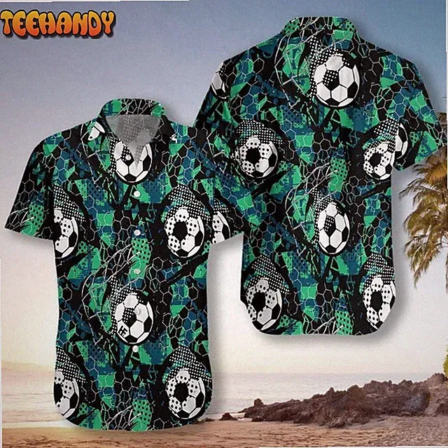 Soccer Grunge Unisex Hawaiian Shirt