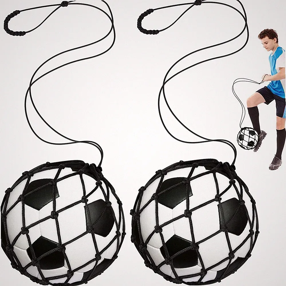 Soccer Kick Trainer 2 Pcs with Return Net Football Training for Boys