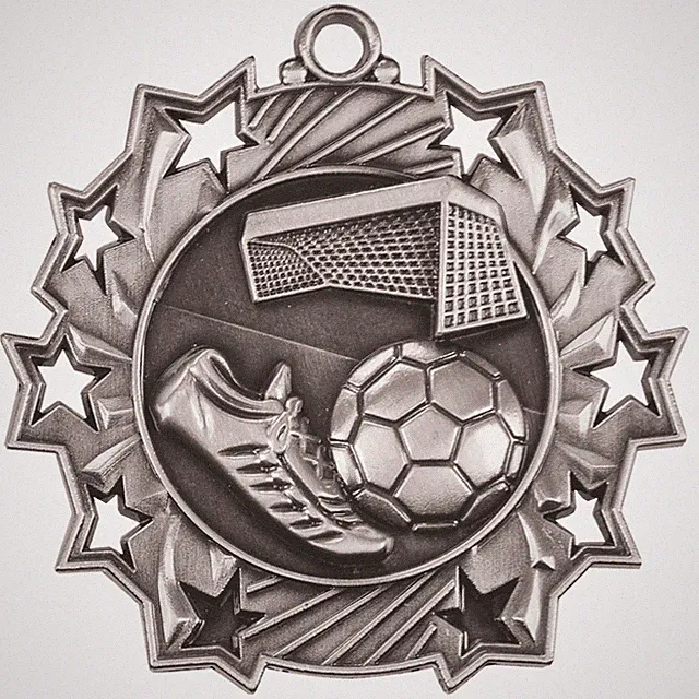 Soccer Medal Award Trophy With Free Lanyard TS411 School Team Sports