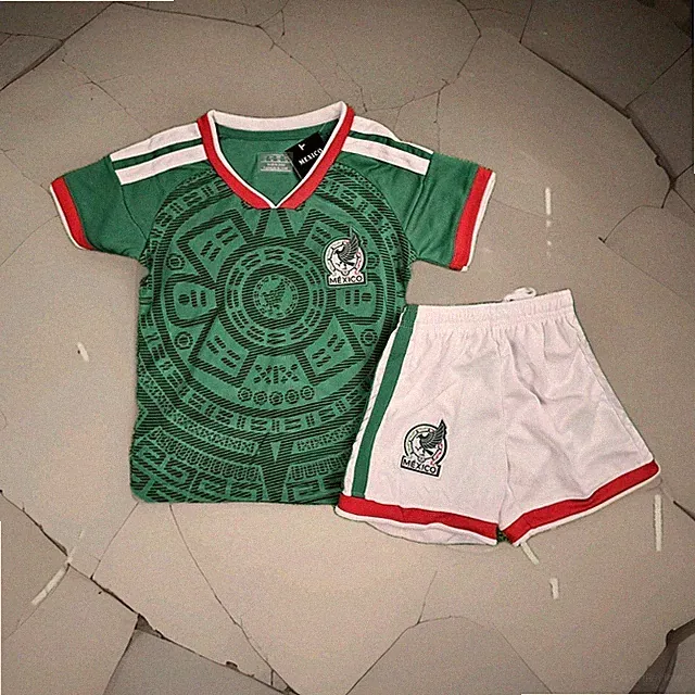 Soccer Mexico Jersey, playera de Mexico para niño incluye shorts