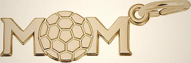 Soccer Mom Charm by Rembrandt 10K or 14K Gold or Sterling Silver