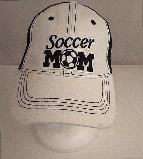 Soccer Mom Mesh Back Embroidered Distressed Adjustable Baseball Cap