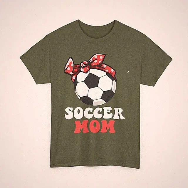 Soccer Mom Shirt, Messy Bun Ball Mother's Day Soccer Lovers Shirt