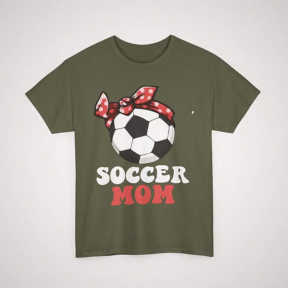 Soccer Mom Shirt, Soccer Sports Lovers Women Mom Shirt
