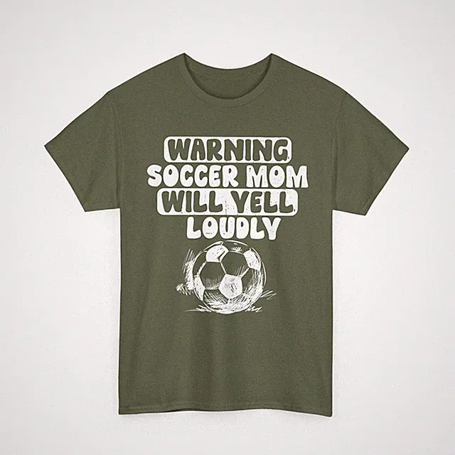 Soccer Mom Shirt, Warning Soccer Mom Will Yell Loudly Soccer Fans Women Shirt
