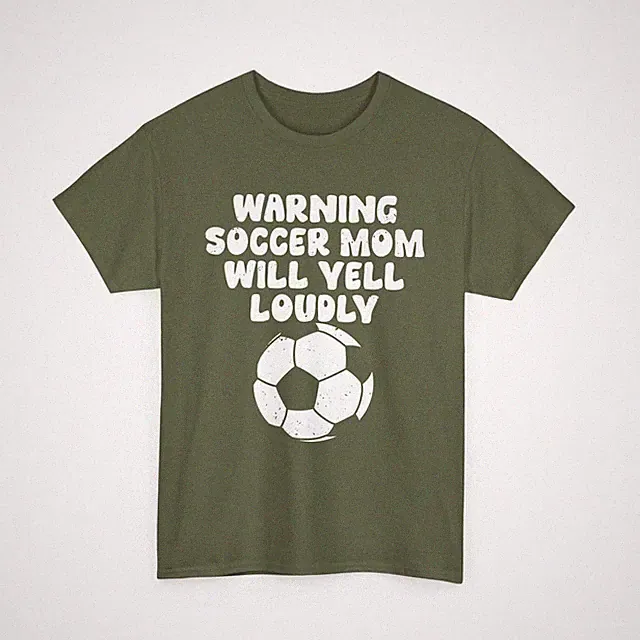 Soccer Mom Shirt, Warning Soccer Mom Will Yell Loudly Soccer Lovers Women Shirt