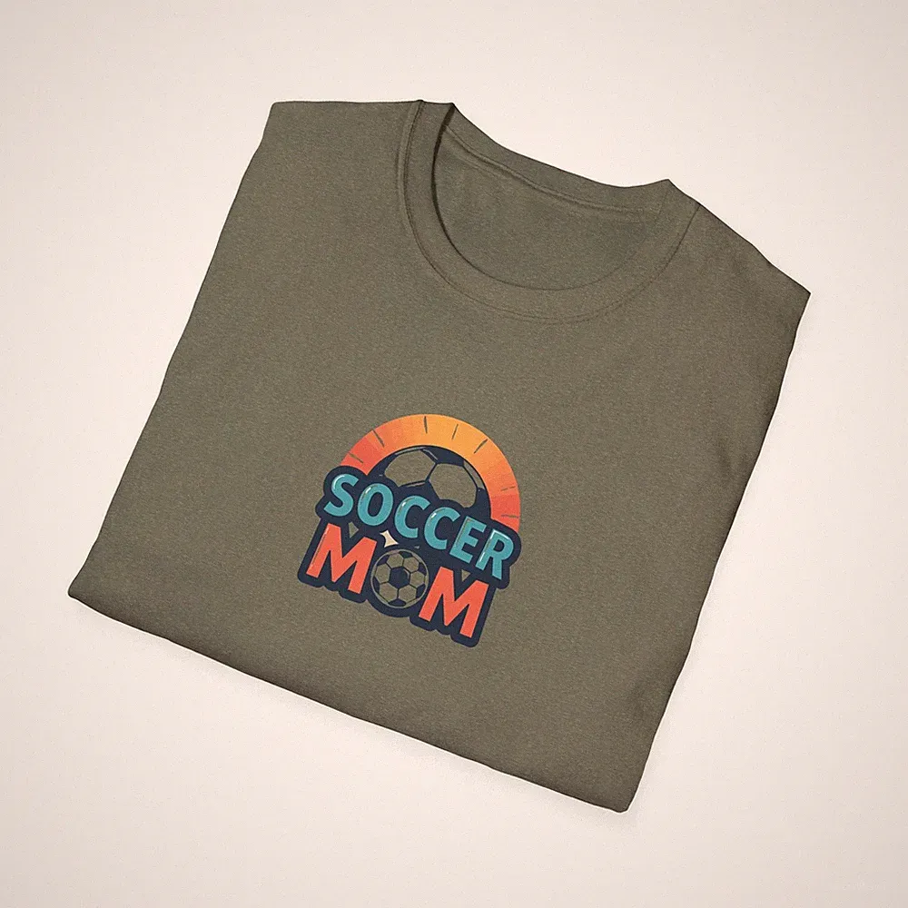 green soccer mom shirt