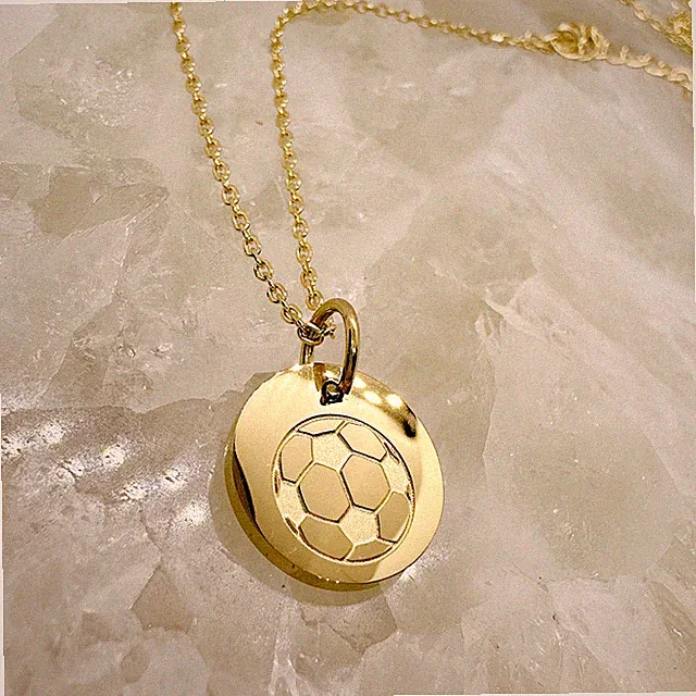Soccer Necklace for Her | Women's Soccer Pendant | Dainty Soccer Jewelry