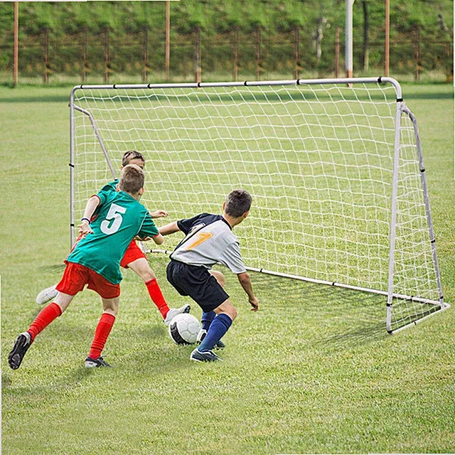Soccer Net 12 x 6FT Portable Soccer Goal for Backyard Steel Frame w/Carrying Bag