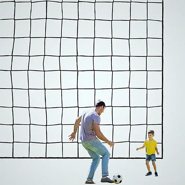 Soccer Netting High Impact Sports Practice Barrier Net, Nylon Hitting Netting...